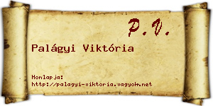 Palágyi Viktória névjegykártya